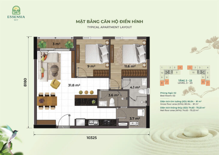 Bán căn hộ chung cư Essensia Sky Phước Kiển – Nhà Bè