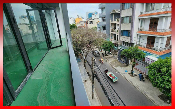 Cho thuê full toà nhà văn phòng mặt tiền cửa ngõ sân bay, hầm xe, thang máy