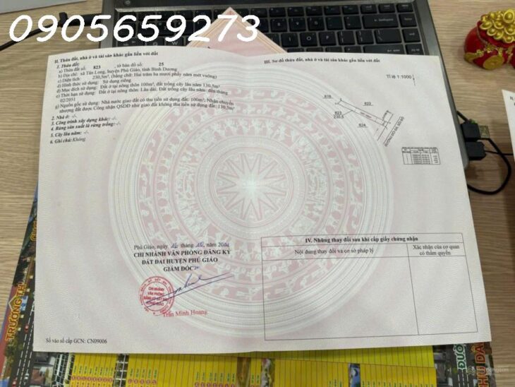 CẦN BÁN GẤP ĐẤT TÂN LONG – PHÚ GIÁO NGAY TUYẾN CAO TỐC HCM – TDM- CHƠN THÀNH – 850 TRIỆU – THÔNG