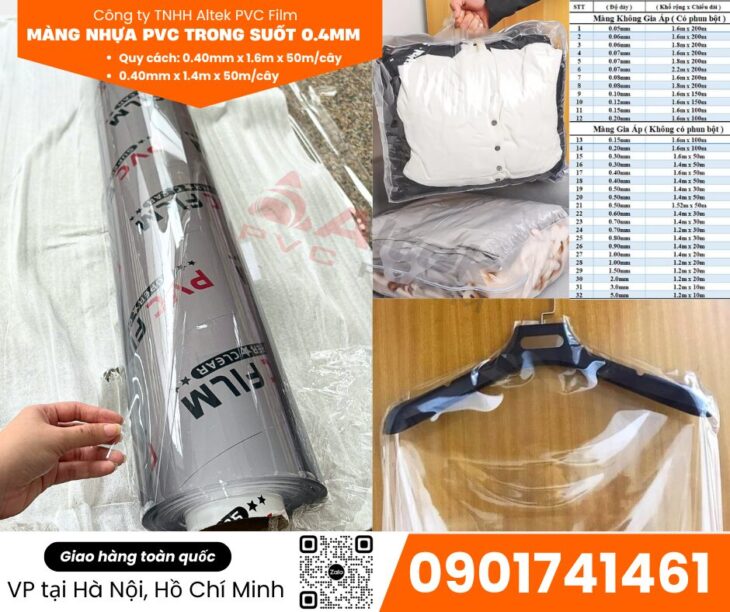 Tổng kho màng nhựa pvc dẻo trong suốt tại Hà Nội, Hồ Chí Minh