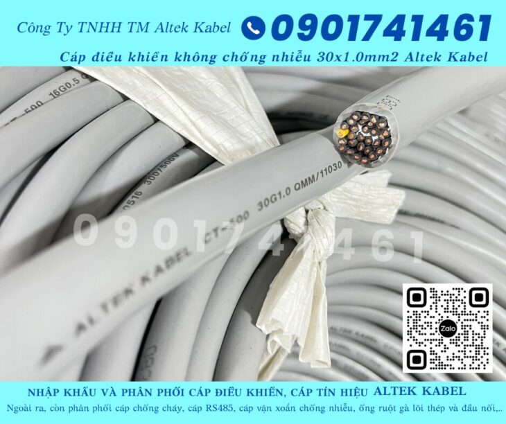 Cáp điều khiển chống nhiễu 30×1.0 Bắc Giang, Hưng Yên, Bắc Ninh