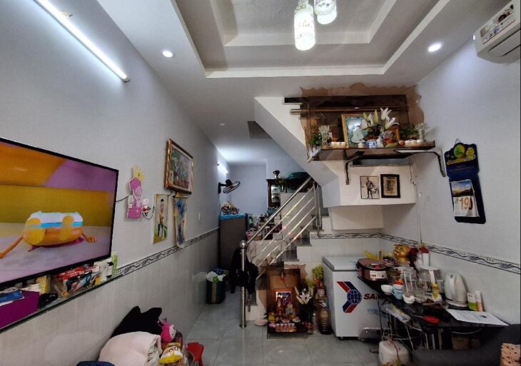 Nhà hẻm 360 Phạm Hữu Lầu, Phước Kiển, Nhà Bè, 3×8, 3 tầng, sổ hồng trao tay, chỉ 2.25 tỉ