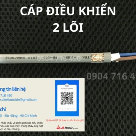 Cáp điều khiển có lưới chống nhiễu Altek Kabel 2×0.5mm2