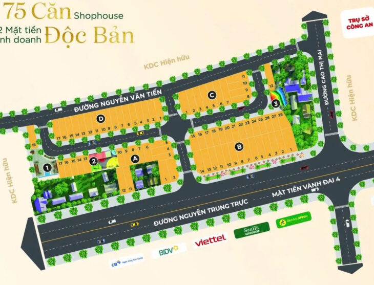 SỞ HỮU CĂN HỘ SHOPHOUSE ĐẸP- Dự Án Tân Trụ ROYAL – GIÁ Tốt – Vị Trí Tại : Nguyễn Văn Tiến – Tân Trụ