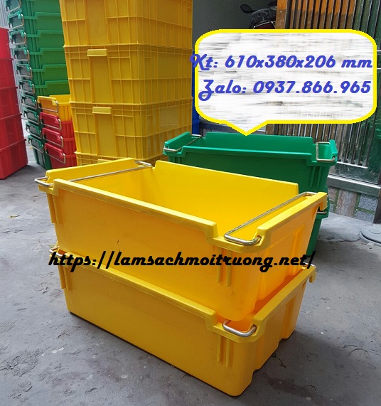 Thùng đặc có quai sắt nhựa nguyên sinh, thùng đặc, hộp nhựa, khay a2, khay đựng dụng cụ