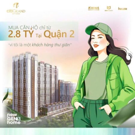 Căn hộ Cát Lái Q.2 chỉ từ 2.8 tỷ/căn 2PN + 2WC