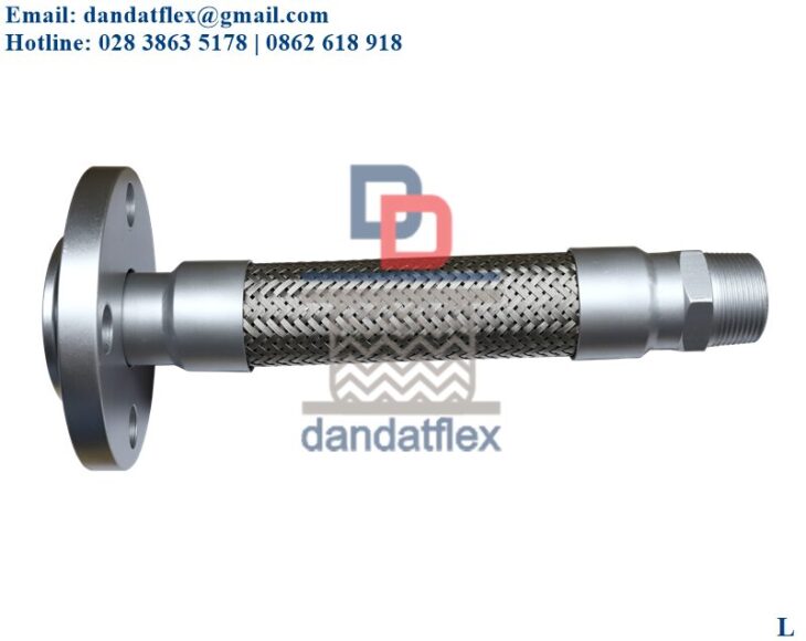 Flexible Hose, Khớp nối mềm ren công nghiệp, Ống nối mềm inox chịu nhiệt, khopnoimeminox