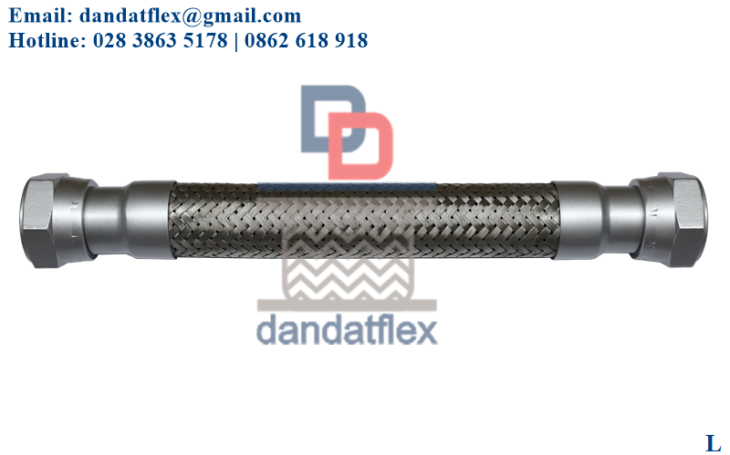 Flexible Hose, Khớp nối mềm ren công nghiệp, Ống nối mềm inox chịu nhiệt, khopnoimeminox
