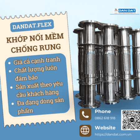 Khớp Nối Mềm Chống Rung| Khớp nối chống rung inox nối bích, Khớp chống rung inox 316