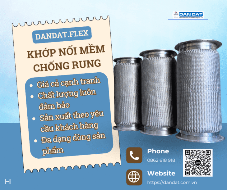 Khớp Nối Mềm Chống Rung| Khớp nối chống rung inox nối bích, Khớp chống rung inox 316