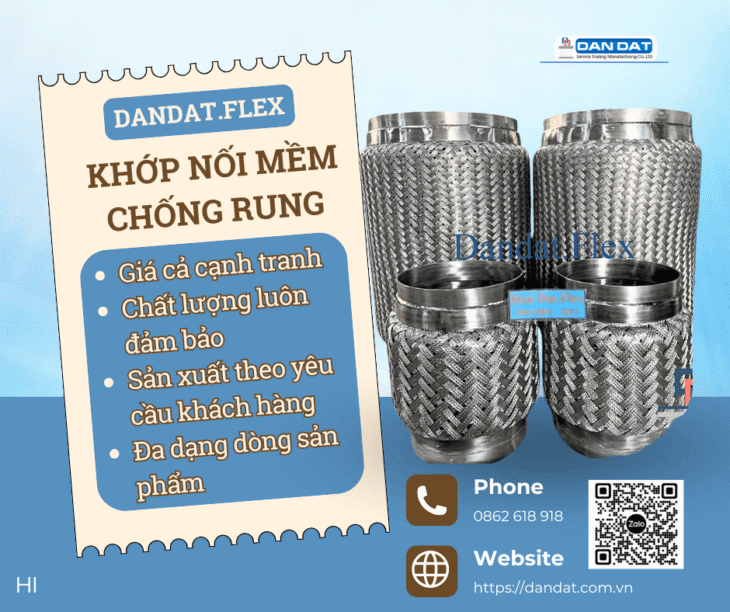 Khớp Nối Mềm Chống Rung| Khớp nối chống rung inox nối bích, Khớp chống rung inox 316