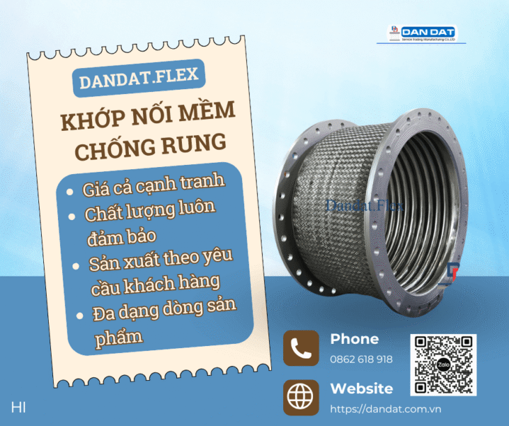 Khớp Nối Mềm Chống Rung| Khớp nối chống rung inox nối bích, Khớp chống rung inox 316