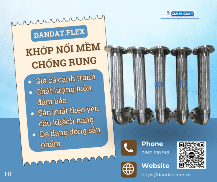 Khớp Nối Mềm Chống Rung| Khớp nối chống rung inox nối bích, Khớp chống rung inox 316