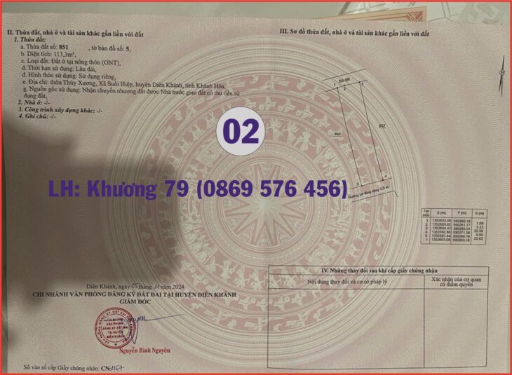 SIÊU PHẨM ĐẤT GIÁ RẺ CHO KHÁCH CÓ TÀI CHÍNH THẤP TẠI KHÁNH HOÀ