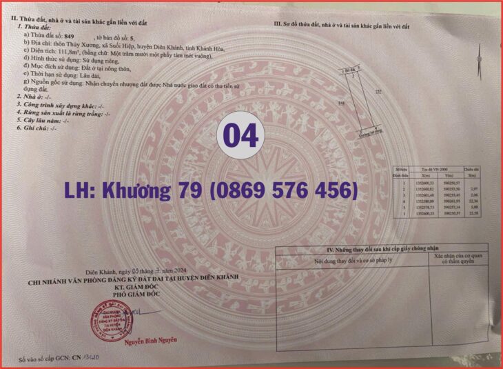 SIÊU PHẨM ĐẤT GIÁ RẺ CHO KHÁCH CÓ TÀI CHÍNH THẤP TẠI KHÁNH HOÀ