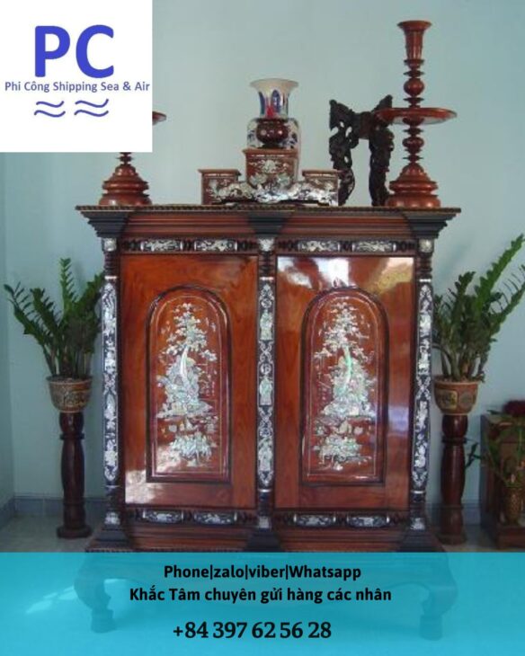 Gửi Tủ Thờ đi Mỹ bằng đường Biển tại Cần Thơ