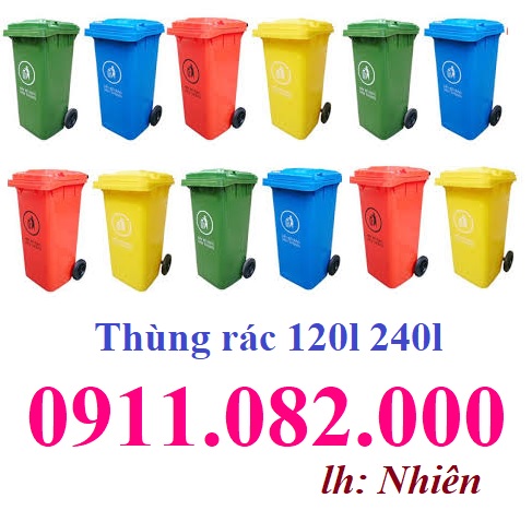 Những mẫu mã thùng rác giá rẻ hiện nay, Thùng rác giá rẻ chất lượng, thùng rác 120l 240l- lh 091108
