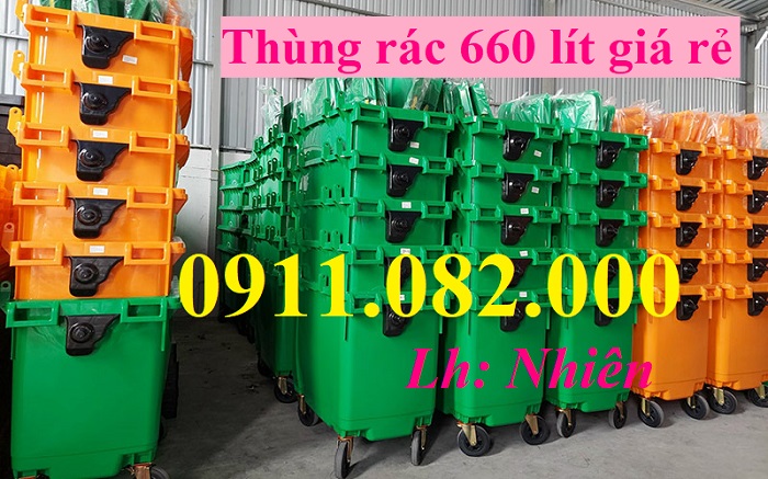 Giảm giá thùng rác cuối năm, thùng rác nhựa 120 240 660 giá rẻ cạnh tranh- lh 0911082000
