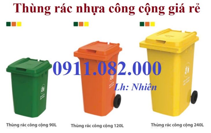 Giảm giá thùng rác cuối năm, thùng rác nhựa 120 240 660 giá rẻ cạnh tranh- lh 0911082000