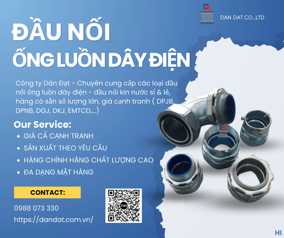 Đầu nối ống luồn dây điện, Phụ kiện ống luồn dây điện, Ống luồn dây điện bọc nhựa bọc lưới inox