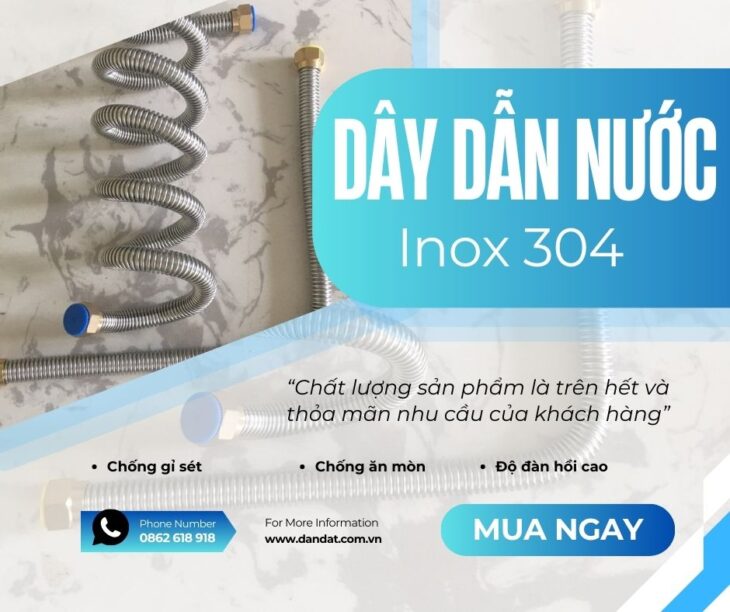 Lợi Ích Của Việc Sử Dụng Dây Dẫn Nước Inox 304 Trong Hệ Thống Cấp Nước