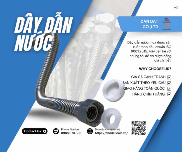 Dây Dẫn Nước Bình Nóng Lạnh| Dây dẫn nước inox 304, Dây cấp bình nóng lạnh chịu nhiệt chịu áp