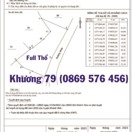 MUA BÁN ĐẤT NỀN KHÁNH HOÀ CHỈ 160TRIỆU