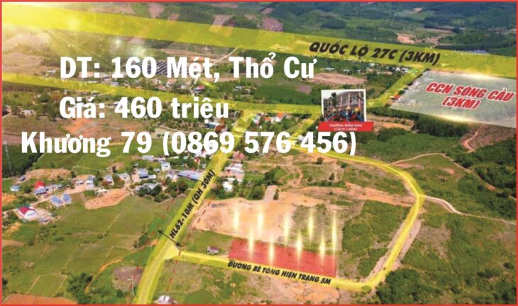 LÔ ĐẤT Ở CẦN BÁN TẠI DIÊN KHÁNH KHÁNH HOÀ