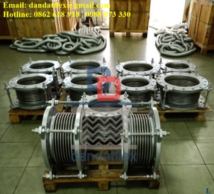 Khớp nối co giãn inox, ống giãn nở nhiệt, Expansion Joint, Khớp giãn nở mặt bích, khớp nối inox HCN