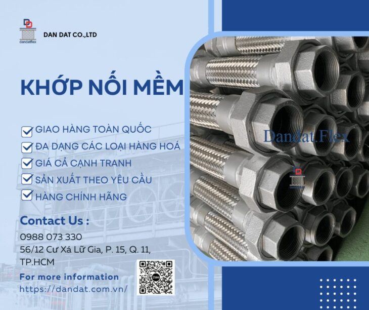 Khopnoimem, Khớp nối mềm inox 316, Khớp nối mềm inox công nghiệp