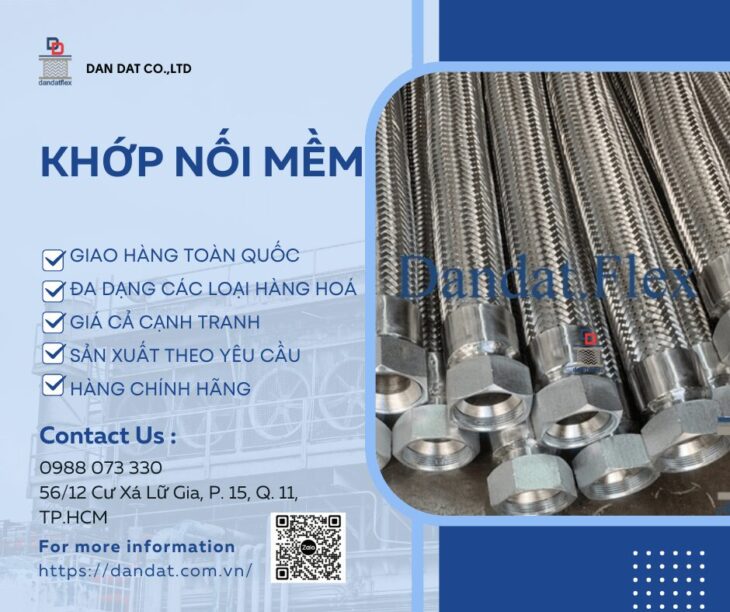 Khopnoimem, Khớp nối mềm inox 316, Khớp nối mềm inox công nghiệp