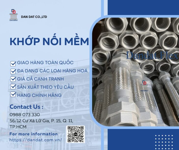 Khopnoimem, Khớp nối mềm inox 316, Khớp nối mềm inox công nghiệp