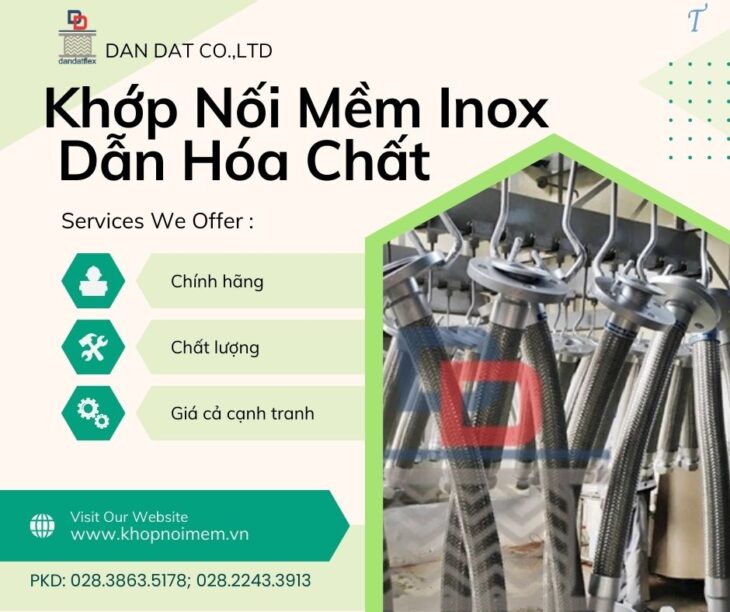 Khớp nối mềm chống rung, khớp nối chống rung máy phát điện, khớp nối mềm kim loại nối bích