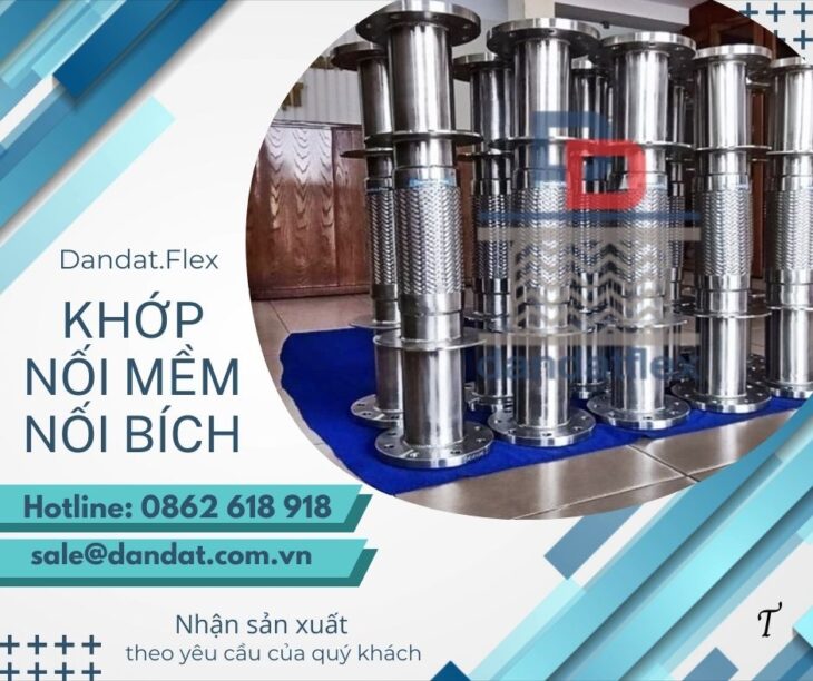 Khớp nối mềm kim loại, khớp nối kim loại nối ren, khớp nối mềm inox chống rung, khớp nối mềm inox