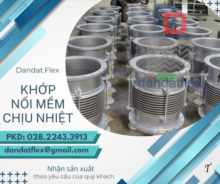 Khớp nối mềm kim loại, khớp nối kim loại nối ren, khớp nối mềm inox chống rung, khớp nối mềm inox