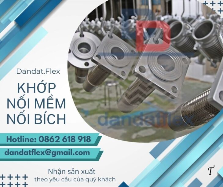 Khớp nối mềm kim loại, khớp nối kim loại nối ren, khớp nối mềm inox chống rung, khớp nối mềm inox