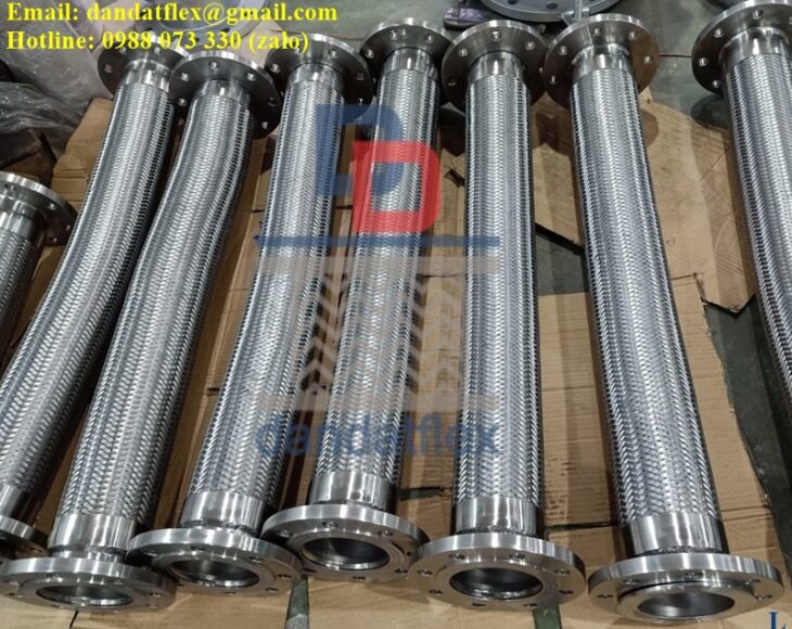 Khớp nối mềm inox dẫn LPG, Ống mềm inox dùng trong ngành công nghiệp xăng dầu, Khớp nối chống rung