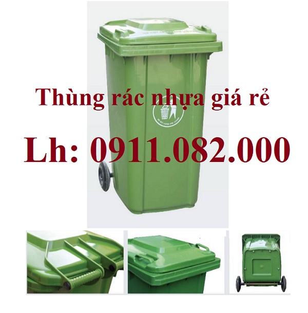 Giảm giá thùng rác cuối năm, thùng rác nhựa 120 240 660 giá rẻ cạnh tranh- lh 0911082000
