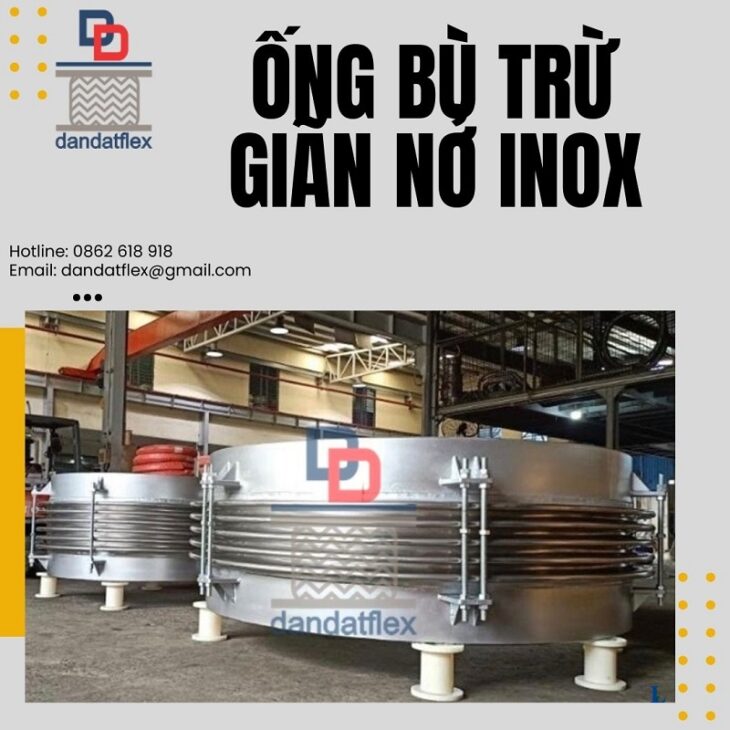Khớp giãn nở inox, ống bù trừ giãn nở, mối nối mềm inox, khớp chống rung