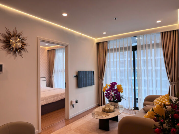 Cho thuê căn hộ 1 phòng ngủ tầng cao tại tòa Filmore Đà Nẵng căn CH15.06
