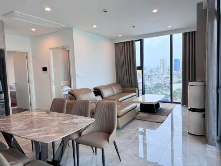Cho thuê căn hộ 2 phòng ngủ tại tòa nhà Filmore Đà Nẵng tầng 12A mà căn CH12A.02