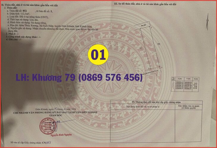 SIÊU PHẨM ĐẤT GIÁ RẺ CHO KHÁCH CÓ TÀI CHÍNH THẤP TẠI KHÁNH HOÀ