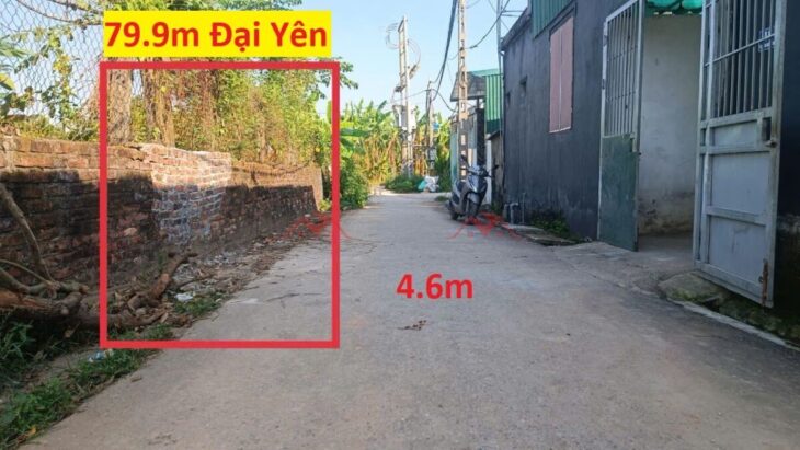 GIÁ 2TY580 ĐẤT ĐẠI YÊN-CHƯƠNG MỸ D/T:79,9M