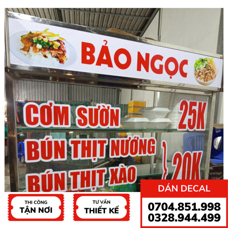 thi công dán decal in KTS tại cần thơ