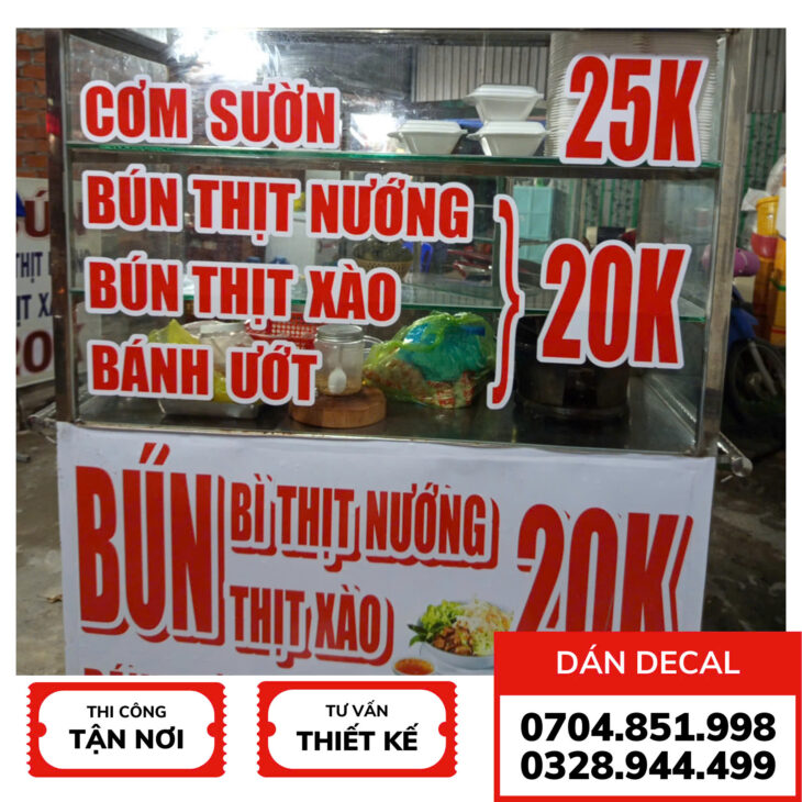 thi công dán decal in KTS tại cần thơ