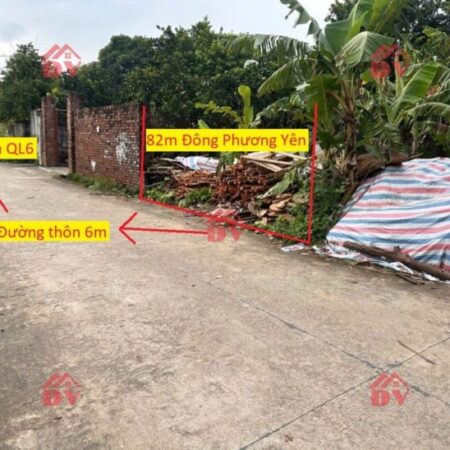 GIÁ 2,6 TỶ ĐẤT TẠI ĐÔNG PHƯƠNG YÊN-CHƯƠNG MỸ D/T:82