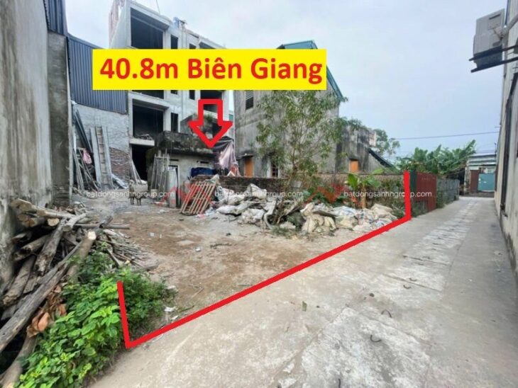 GIÁ 3,1 TỶ ĐẤT TẠI BIÊN GIANG-QUẬN HÀ ĐÔNG D/T:40,8M