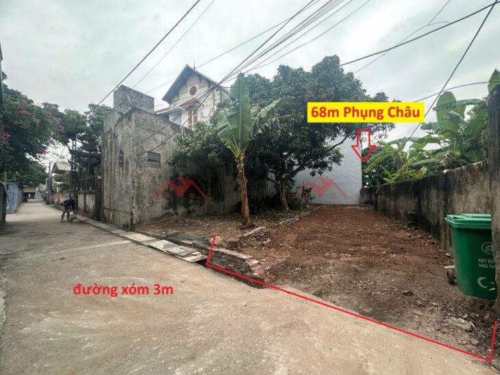 GIÁ 2,9 TỶ ĐẤT TẠI PHỤNG CHÂU-CHƯƠNG MỸ D/T: 68M