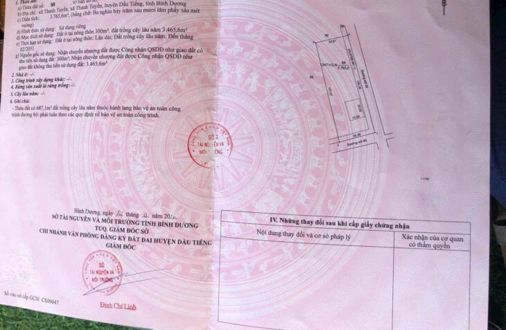 Đất Thanh Tuyền, Dầu Tiếng, Bình Dương. Vị trí gần An Lập