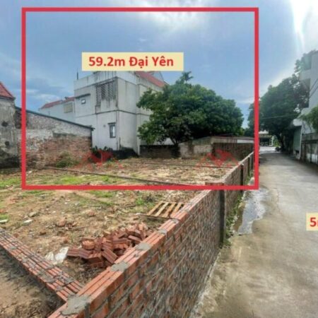 SIÊU PHẨM GIÁ 3,350 TỶ ĐẤT TẠI ĐẠI YÊN-CHƯƠNG MỸ D/T:59,2M